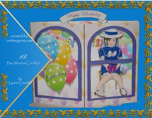 Birthday Girl 3D Bay Window Card Kit