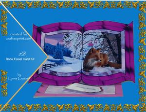 Winter Fox 3D Book Easel Card Kit