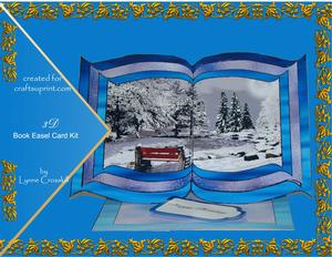 Moonlight Winter Park 3D Book Easel Card Kit