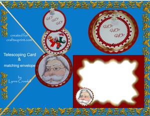 Ho Ho Ho Santa Telescoping Card Kit