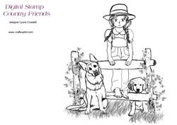 Country Friends Digital Stamp