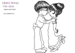 The Kiss Digital Stamp