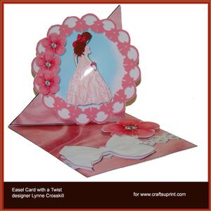 Pretty in Pink Easel with a Twist Card Kit