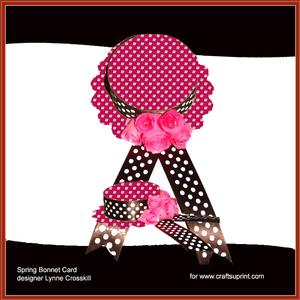 Cherry Spring Bonnet Card