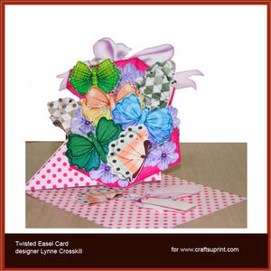 A Box of Butterflies, Twisted Easel Card