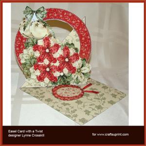 Christmas Bells Over the Edge Easel Card