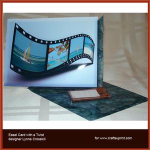 Film Strip Over the Edge Easel Card