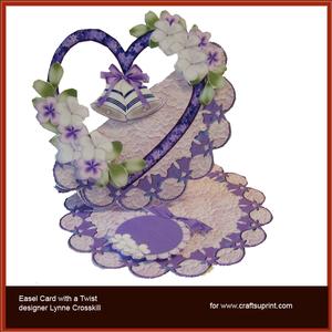 Wedding Bells Over the Edge Easel Card