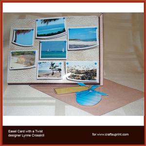 Vacation Memories Over the Edge Easel Card