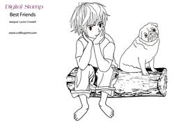 Best Friends Digital Stamp