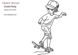 Cruisin Pauly Digital Stamp