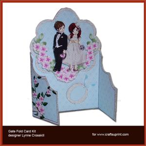 Wedding Pair Gatefold Card Kit