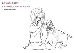 It's Good to Share Digital Stamp