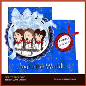 Joyous Carollers Stepper Card