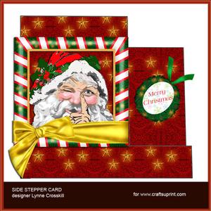 Ho! Ho! Santa Stepper Card