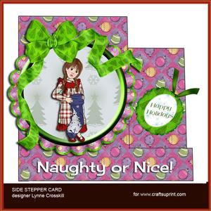 Naughty or Nice Stepper Card