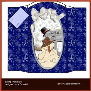 Let It Snow Spring Front Card