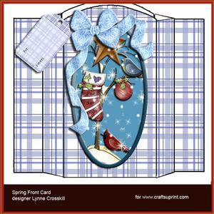 A Primitive Christmas Spring Front Card