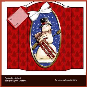 Winter Fun Spring Front Card