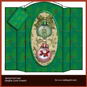 Christmas Ball Spring Front Card