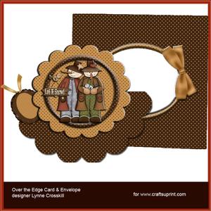 Let It Snow Over the Edge Card & Envelope