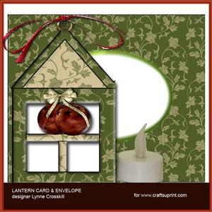 Jingle Bells Lantern Card & Envelope