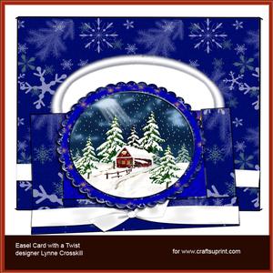 Winter Scene Center Stepper Pop Out & Envelope