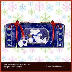 A Child's Christmas See-thru Cracker Card