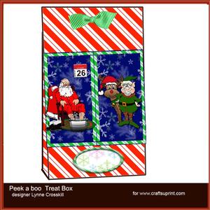 Exhausted Santa Peakaboo Treat Bag