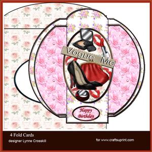Vogue Me 4 Fold Card & Envelope