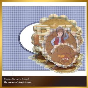Howdy Partner Triple Easel Card & Envelope