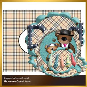 Dad & Me Triple Easel Card & Envelope