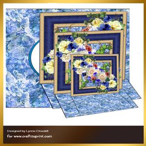 Rose Frame Triple Easel Card & Envelope