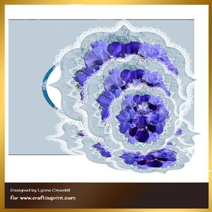 Iris' Triple Easel Card & Envelope
