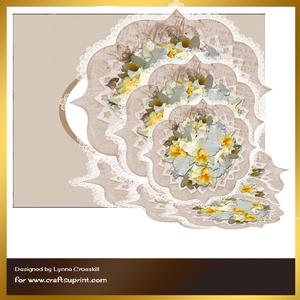 Orchids Triple Easel Card & Envelope