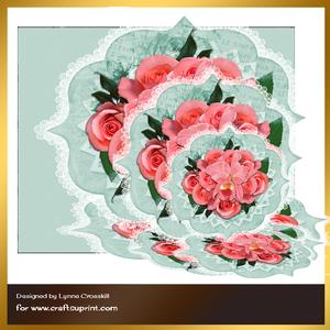 Roses Are Red Triple Easel Card & Envelope