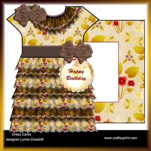 Frilly Dress Card & Envelope