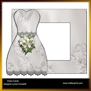 Bride's Wedding Dress Card & Envelope
