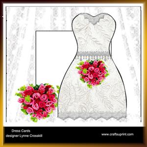 Brides Wedding Dress Card & Envelope