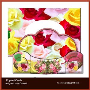 Roses & More Roses Pop Out Card & Envelope