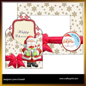 Santa Envelope Card Kit & Envelope