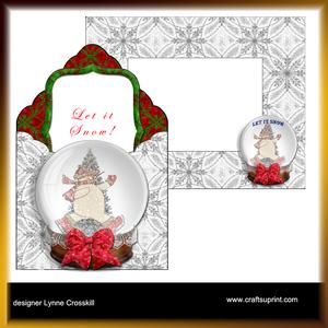 Let It Snow Envelope Card Kit & Envelope