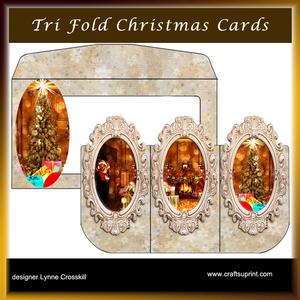 Night Before Christmas 3D Tri-fold Card & Envelope