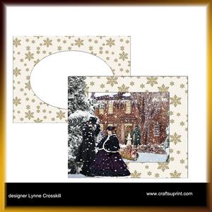 Victorian Christmas 3D Frame Card & Envelope