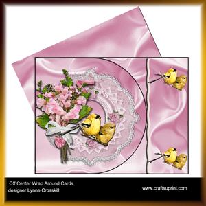 Pink Silk D Flap, Off Center Wrap Around Kit