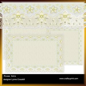 Lace Frames - Light Yellow