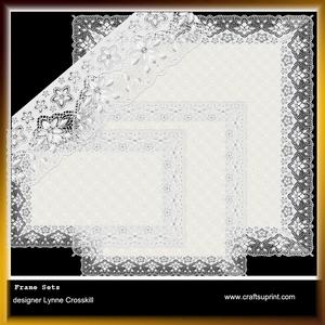 Lace Frames - White