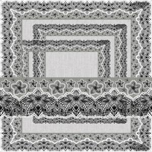 Lace Frames - Black White