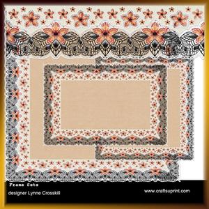 Lace Frames - Black/orange