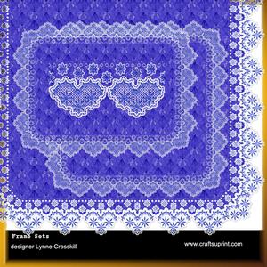 Christmas Trees Lace Frames